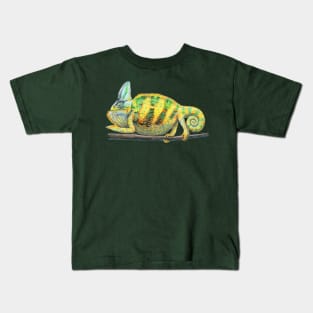 Veiled Chameleon Kids T-Shirt